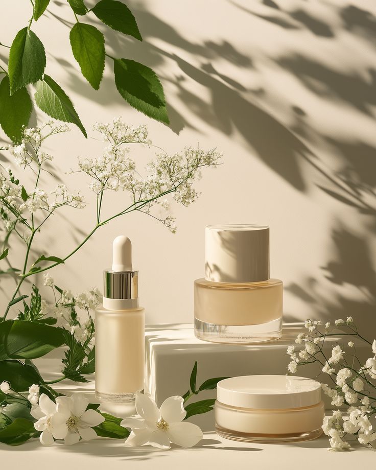 serene cosmetic arrangement photo on lummi